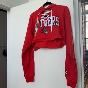 Rutgers Scarlet Knights Cropped Hoodie